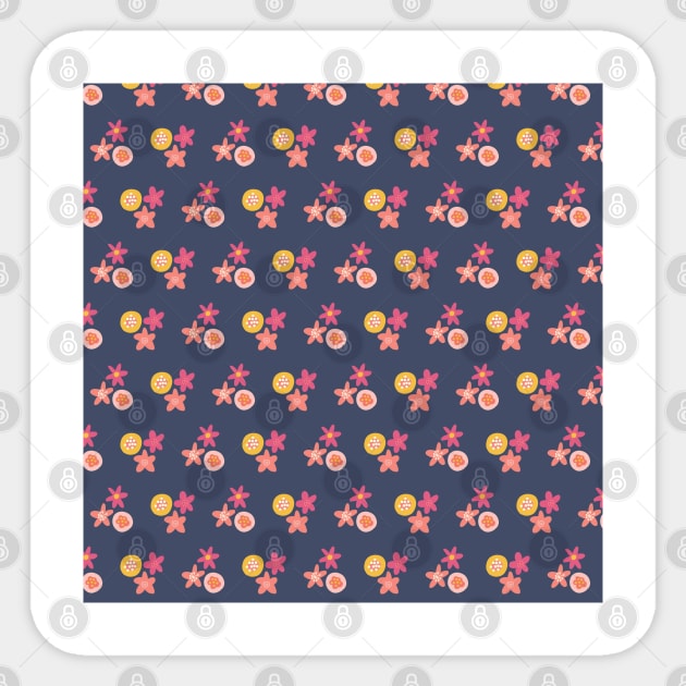 Flowers Pink Yellow Purple Sticker by Sandra Hutter Designs